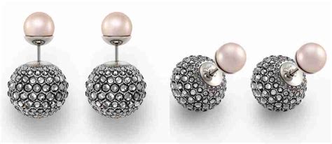 imitazione orecchini dior doppia perla ebay